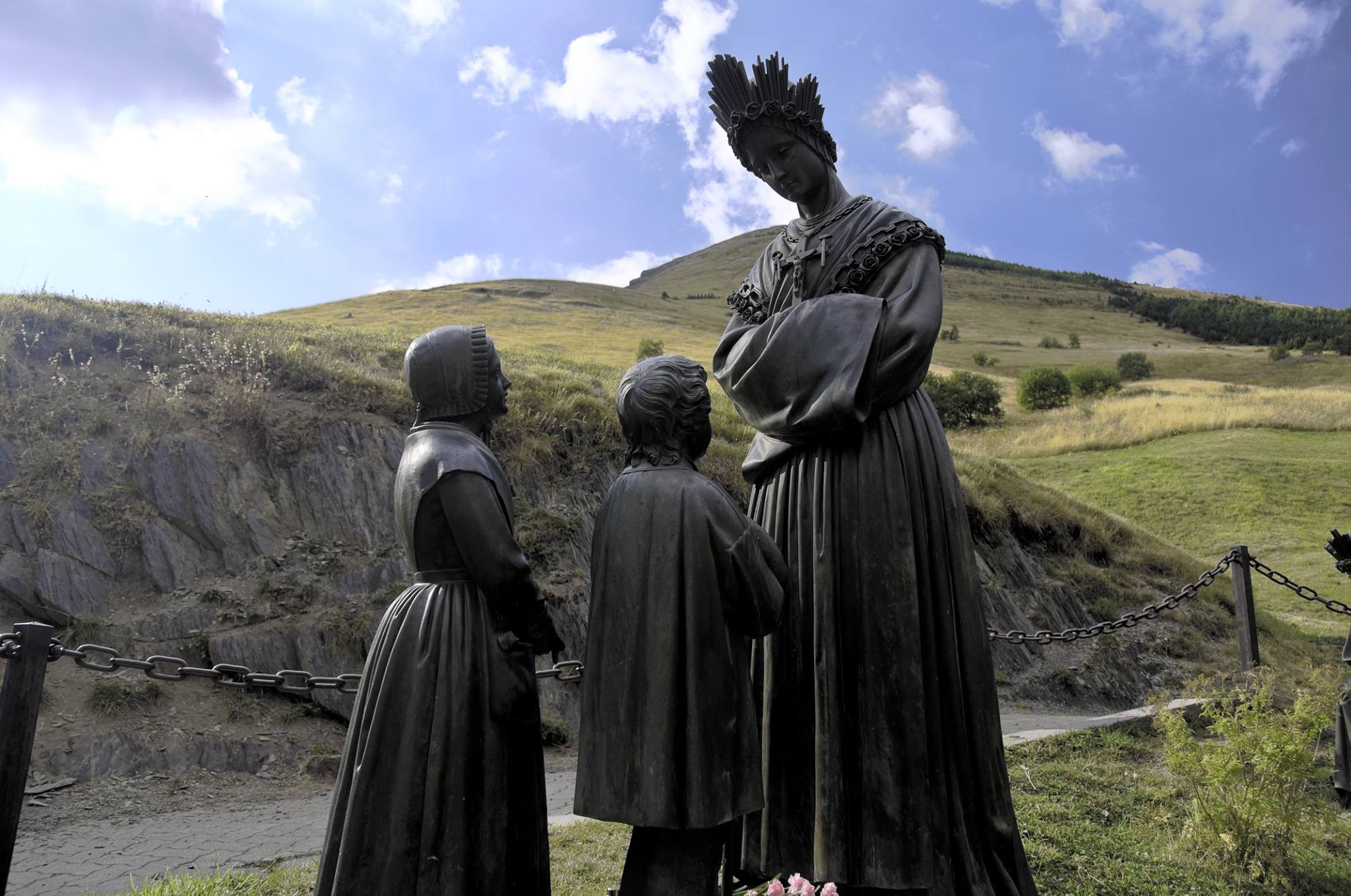 Our Lady of La Salette, on Sept. 19, 1846, revealed to 2 small children in the French Alps the future of the world until the end of time..
