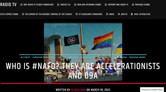 #NAFO — An online Esoteric Cult piggy-backing on the Ukrainian war narrative