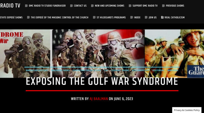 Exposing the Gulf War Syndrome