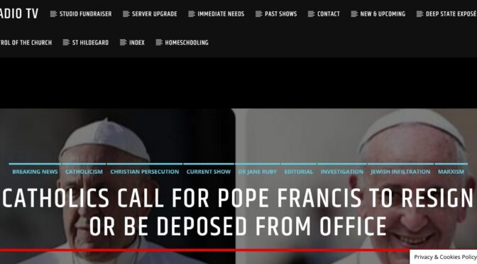 Father Clovis et alia call for Pope Francis to be Deposed from the Papacy